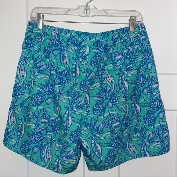 Vineyard Vines Chappy Swim Shorts Seahorse Print - Picture 2 of 5